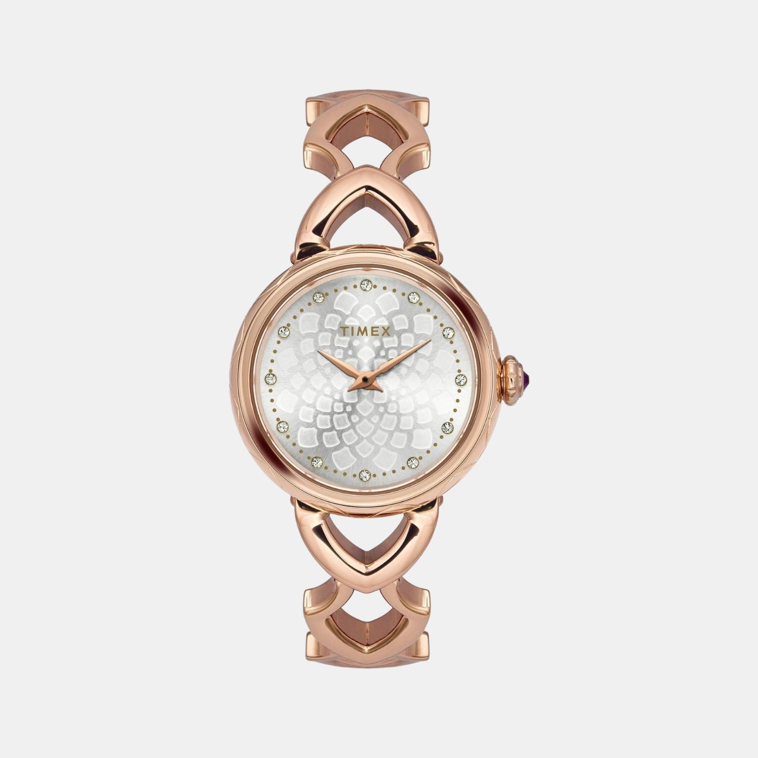 Fria Women Quartz Silver Dial Analog Stainless Steel Watch TWEL14205