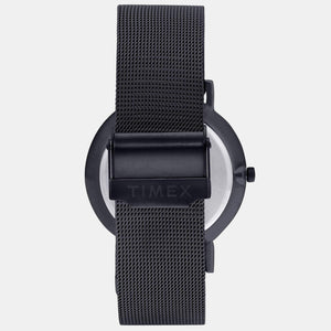 Fashion Women Quartz Black Dial Multi-Function Stainless Steel Watch TWEL14501