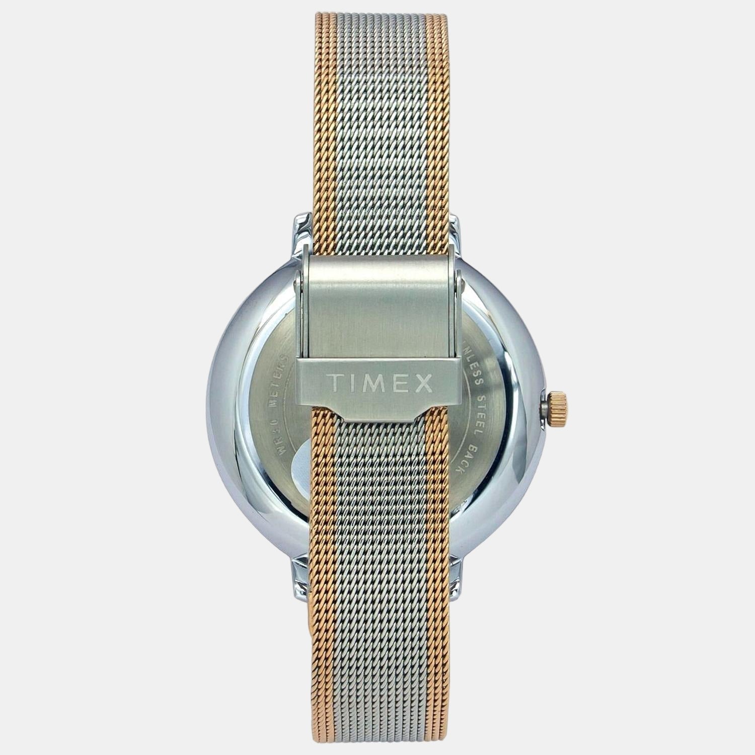 Fashion Women Quartz Silver Dial Analog Stainless Steel Watch TWEL14703
