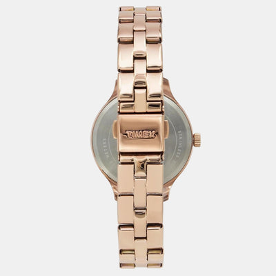 Fashion Women Quartz Silver Dial Chronograph Stainless Steel Watch TWEL14802