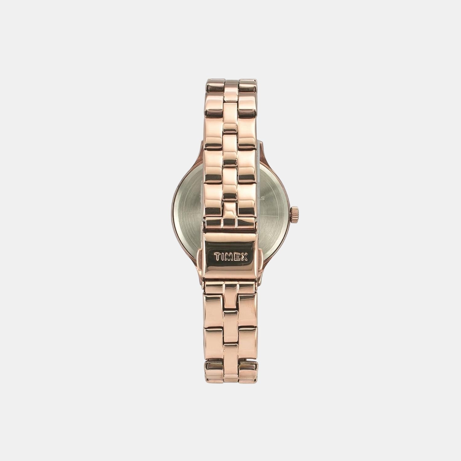 Fashion Women Quartz Pink Dial Analog Stainless Steel Watch TWEL14808