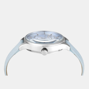 Fashion Women Quartz Blue Dial Multi-Function Leather Watch TWEL14821