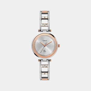 Fria Women Quartz Silver Dial Analog Stainless Steel Watch TWEL15301