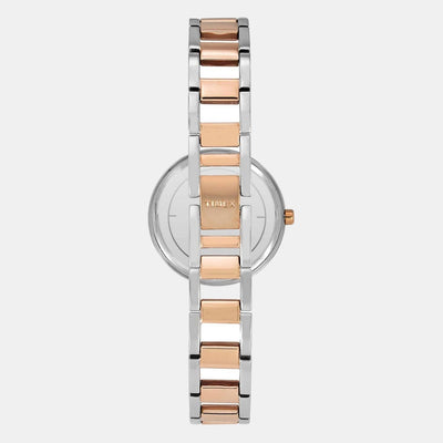 Fria Women Quartz Silver Dial Analog Stainless Steel Watch TWEL15301