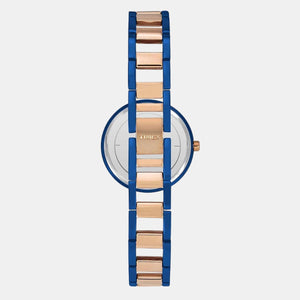 Fria Women Quartz Blue Dial Analog Stainless Steel Watch TWEL15303