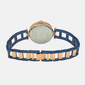 Fria Women Quartz Blue Dial Analog Stainless Steel Watch TWEL15303
