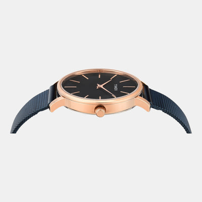 Fashion Women Quartz Black Dial Analog Stainless Steel Watch TWEL15611