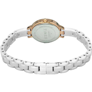 Timex Fashion Women's Mother of Pearl Dial Round Case 3 Hands Function Watch 28mm TWEL15700