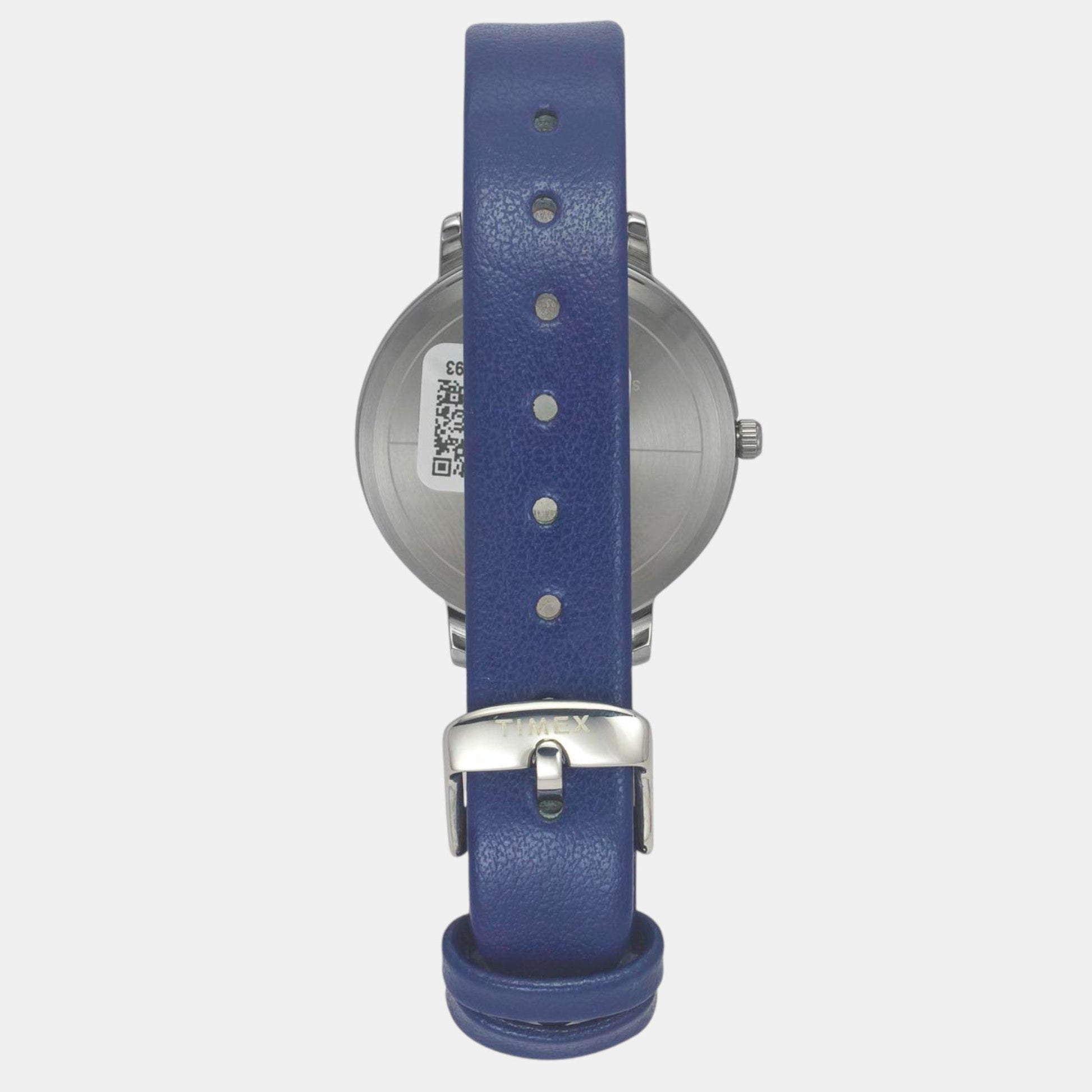 Classics Women Quartz Blue Dial Analog Leather Watch TWEL15818