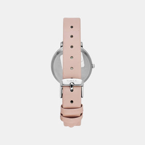 Fashion Women Quartz Purple Dial Analog Leather Watch TWEL15821