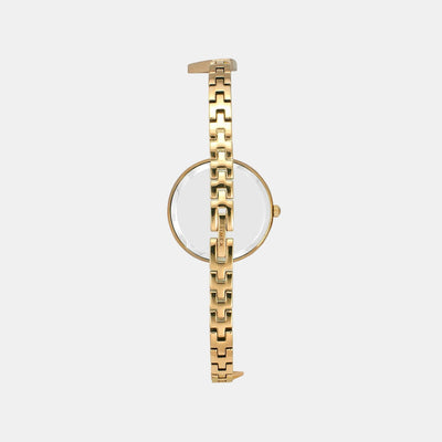 Fria Women Quartz Two Tone Dial Analog Stainless Steel Watch TWEL15900