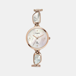 Fria Women Quartz Silver Dial Analog Stainless Steel Watch TWEL15901
