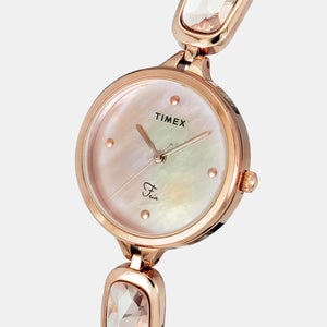 Fria Women Quartz Two Tone Dial Analog Stainless Steel Watch TWEL15902