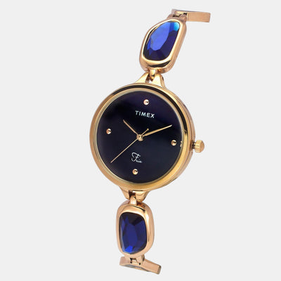 Fria Women Quartz Mother Of Pearl Dial Analog Brass Watch TWEL15904