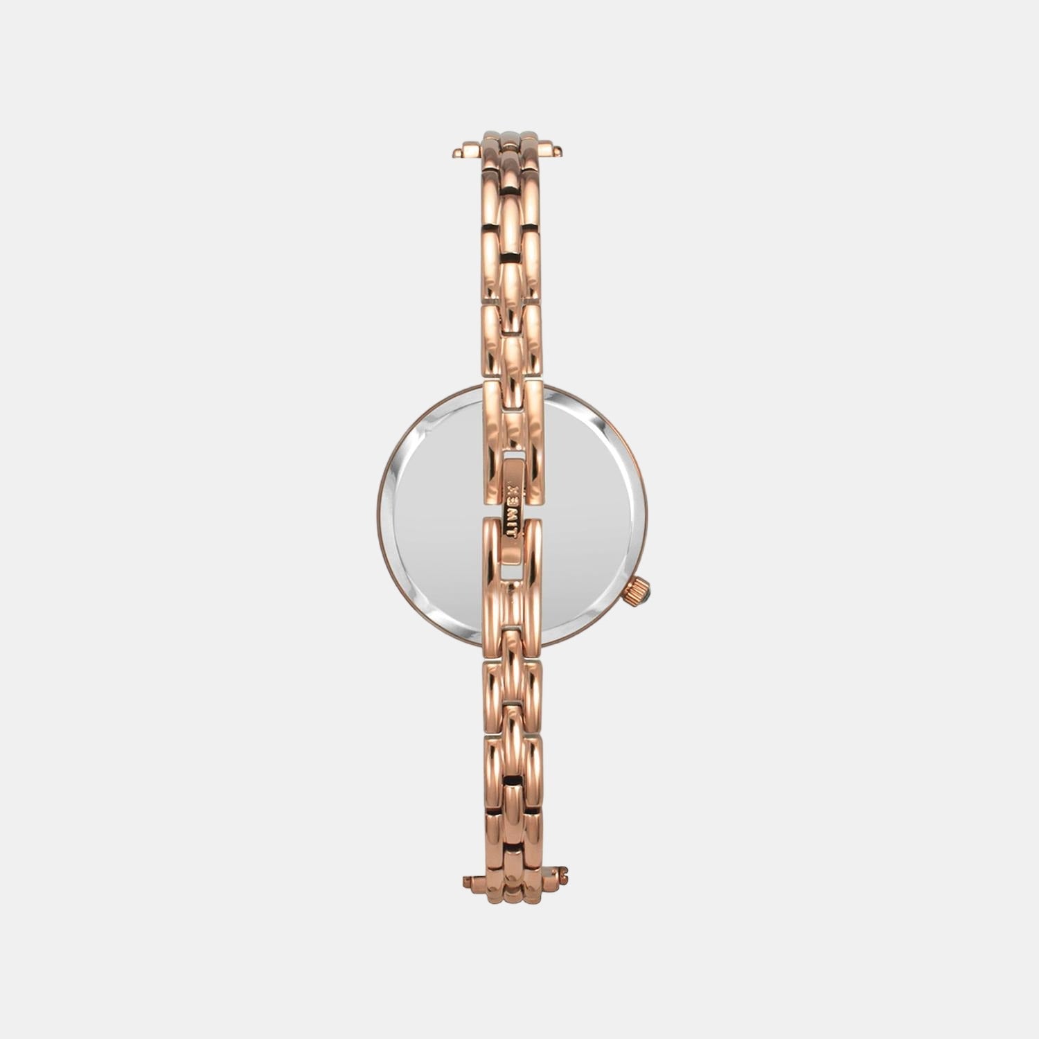 Fria Women Quartz Pink Dial Analog Stainless Steel Watch TWEL16001