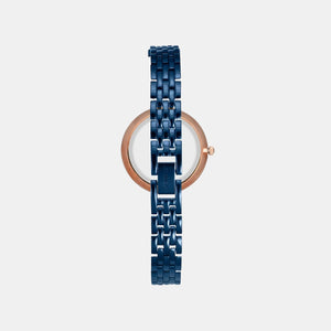 Fria Women Quartz Blue Dial Analog Stainless Steel Watch TWEL16203