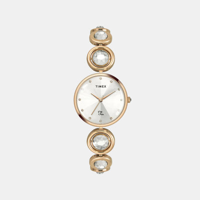 Fria Women Quartz Grey Dial Analog Stainless Steel Watch TWEL16403