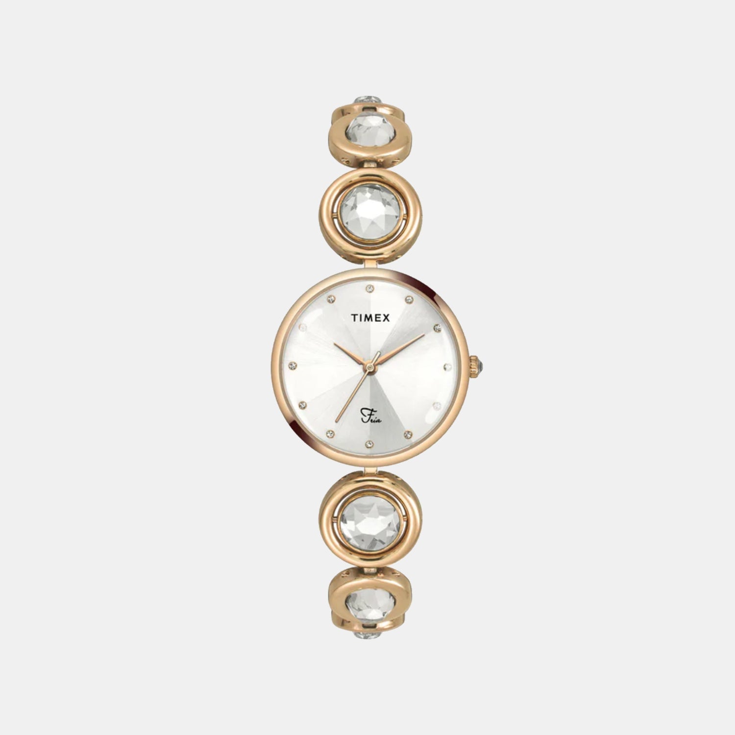 Fria Women Quartz Grey Dial Analog Stainless Steel Watch TWEL16403