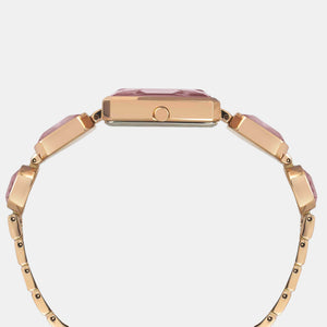 Fria Women Quartz Pink Dial Analog Brass Watch TWEL16906