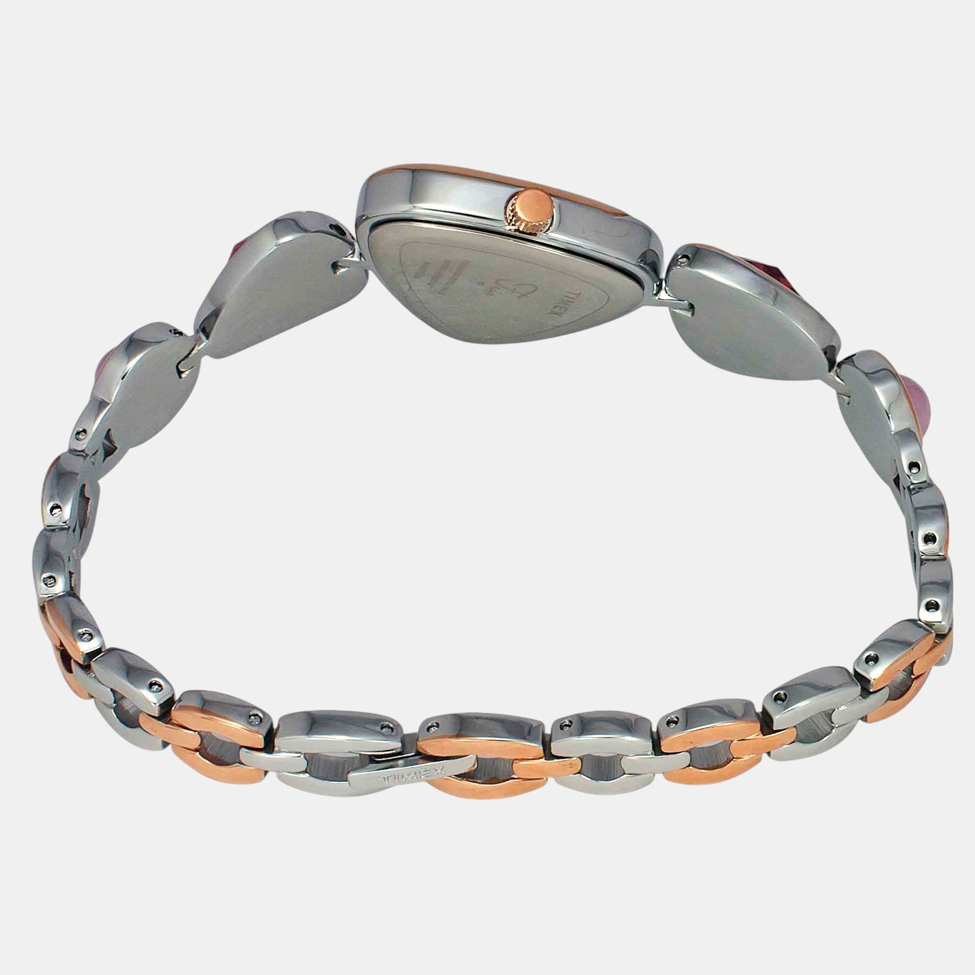 Fria Women Quartz Pink Dial Analog Brass Watch TWEL17700