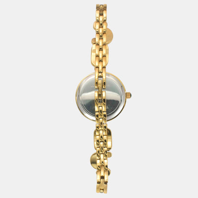 Fria Women Quartz Brown Dial Analog Brass Watch TWEL17800