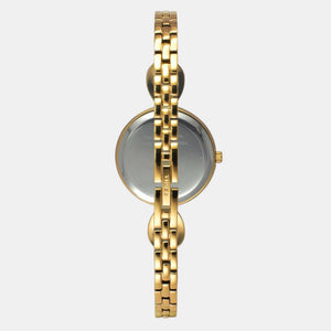 Fria Women Quartz Green Dial Analog Brass Watch TWEL18104