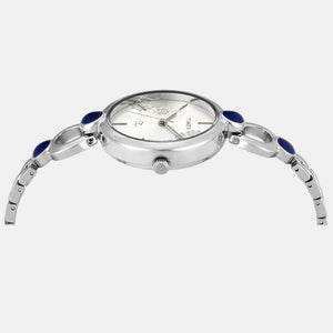 Fashion Women Quartz Silver Dial Analog Brass Watch TWEL18108