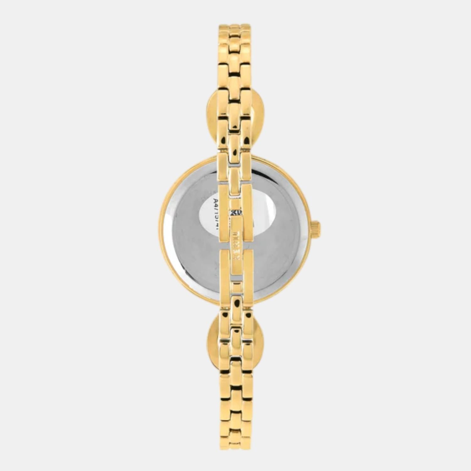 Fashion Women Quartz Green Dial Analog Brass Watch TWEL18109