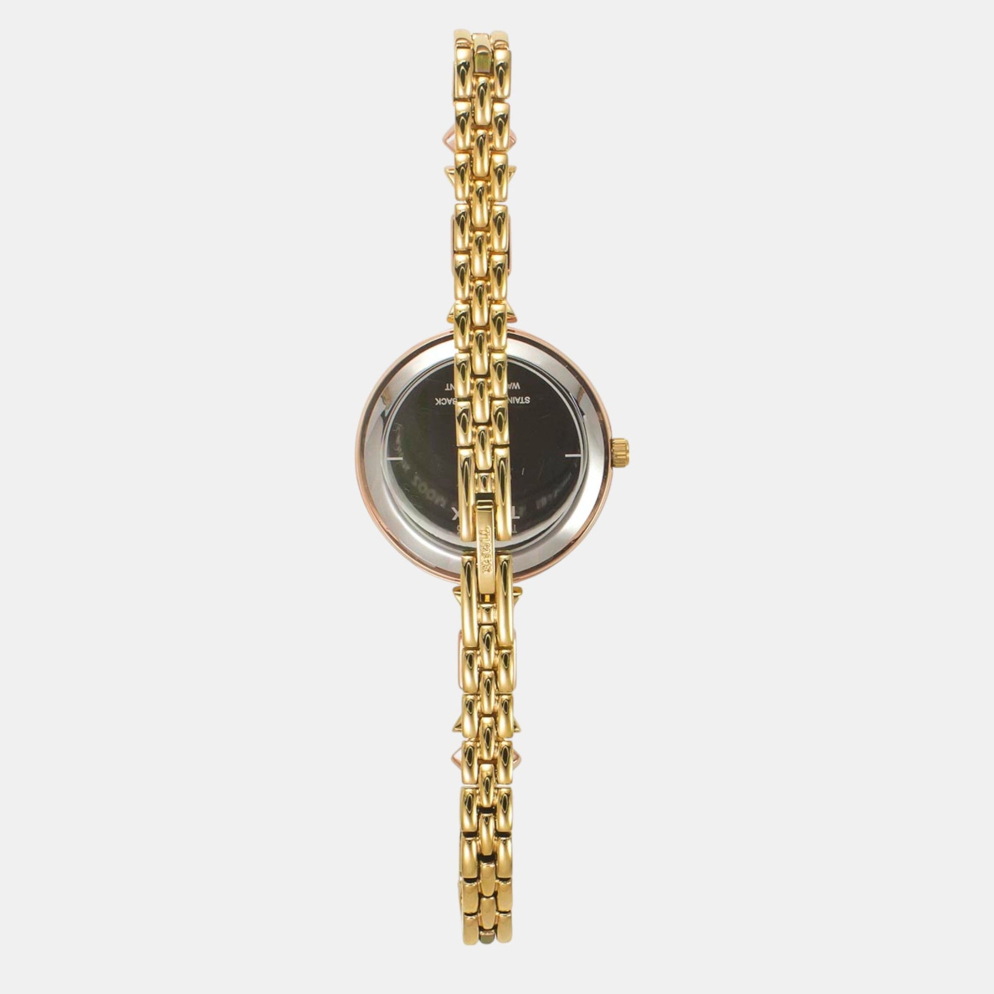 Fria Women Quartz Silver Dial Analog Brass Watch TWEL18306