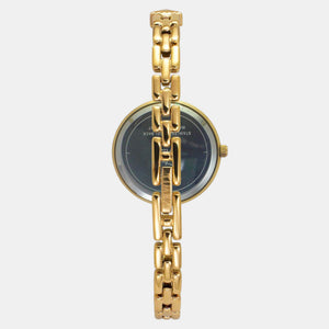 Fria Women Quartz Teal Dial Analog Brass Watch TWEL18308