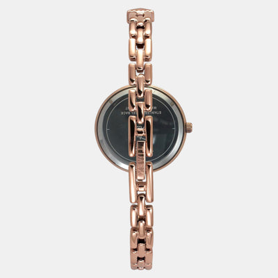 Fria Women Quartz Burgundy Dial Analog Brass Watch TWEL18310
