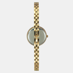 Fria Women Quartz Silver Dial Analog Brass Watch TWEL18405