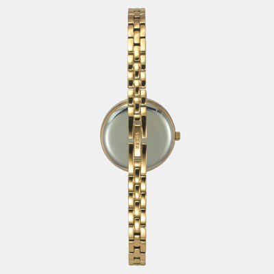 Fria Women Quartz Silver Dial Analog Brass Watch TWEL18405