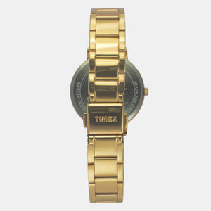 Fashion Women Quartz Green Dial Multi-Function Stainless Steel Watch TWEL18700