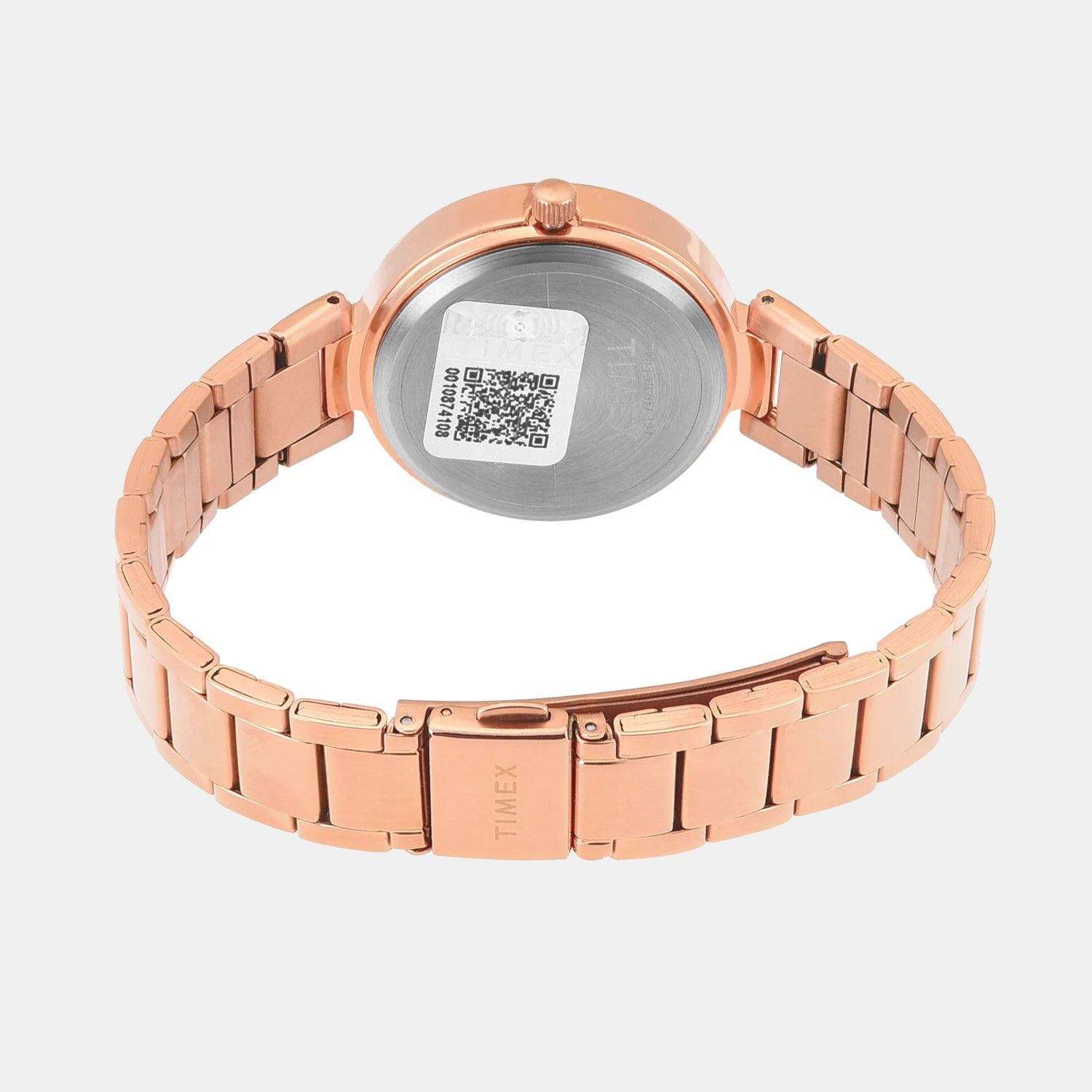 Fashion Women Quartz Pink Dial Multi-Function Stainless Steel Watch TWEL18707
