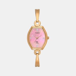 Fria Women Quartz Mother Of Pearl Dial Analog Brass Watch TWEL19702