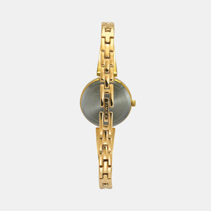 Fria Women Quartz Green Dial Analog Brass Watch TWEL19801