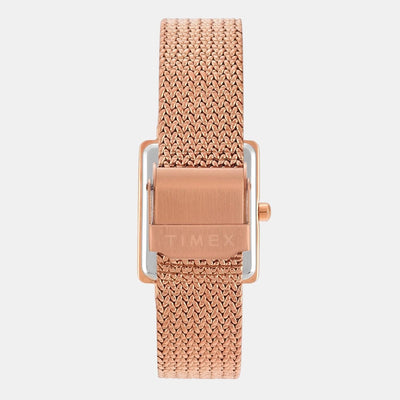 Fashion Women Quartz Mother Of Pearl Dial Analog Stainless Steel Watch TWEL20704