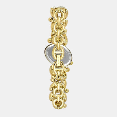 Fria Women Quartz Mother Of Pearl Dial Analog Brass Watch TWEL20901