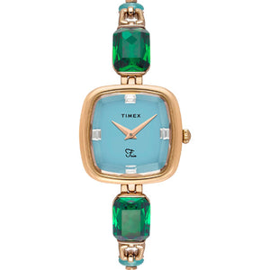 Timex Fria Blue Square Dial Analog Women's Watch 26.5mm TWEL21201