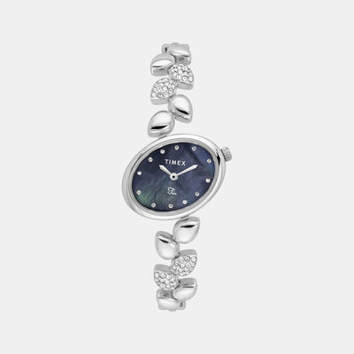 Fria Women Quartz Mother Of Pearl Dial Analog Brass Watch TWEL21300