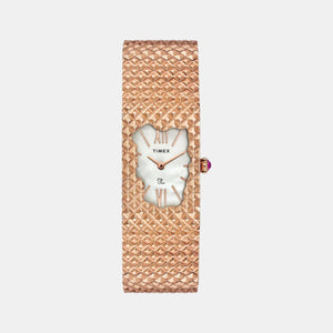 Fria Women Quartz Mother Of Pearl Dial Analog Stainless Steel Watch TWEL77702