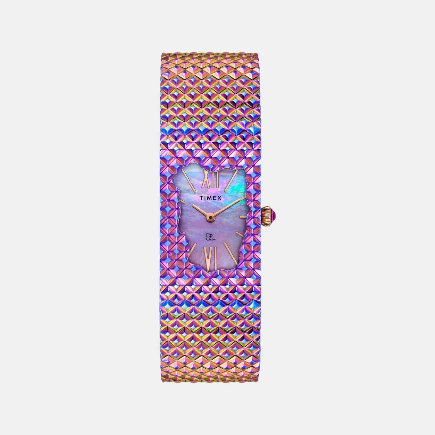 Fria Women Quartz Mother Of Pearl Dial Analog Stainless Steel Watch TWEL77704