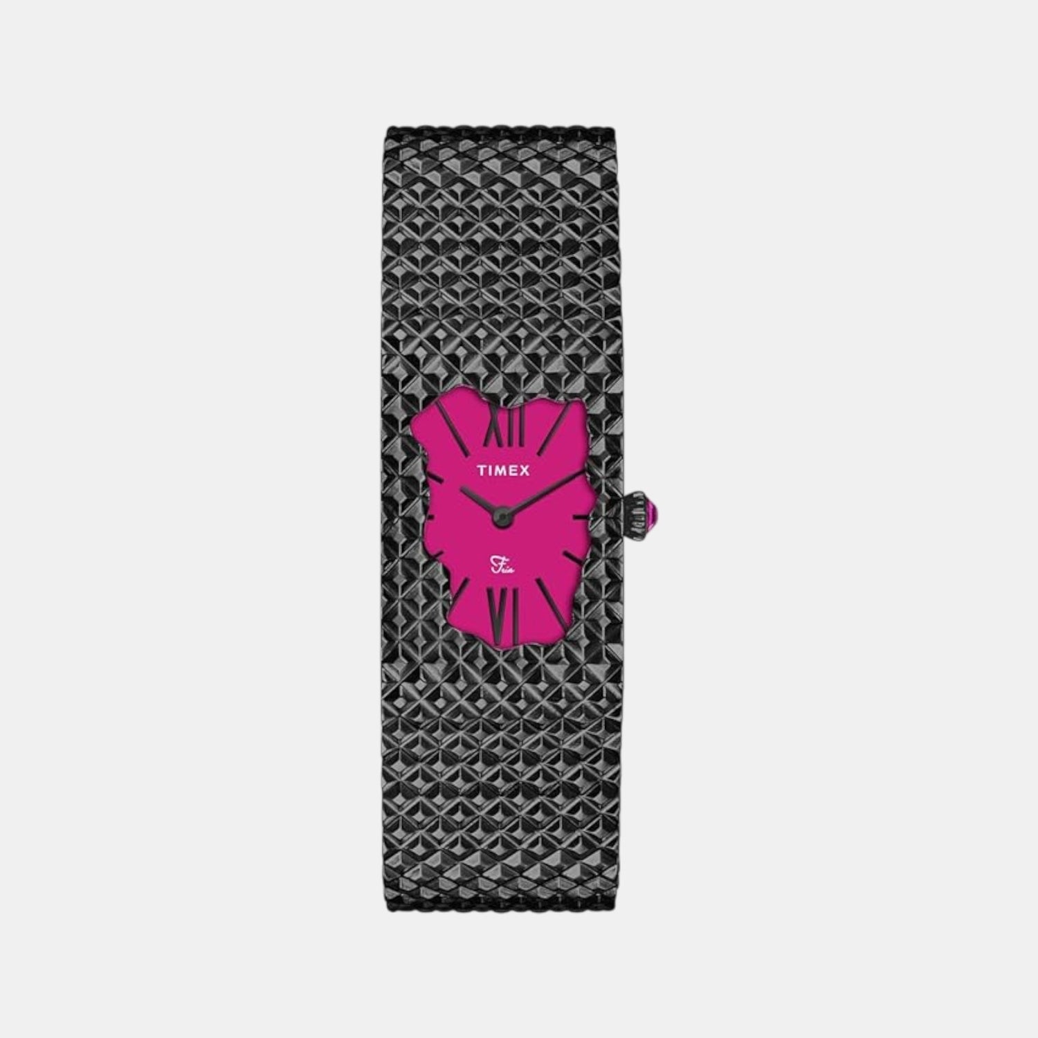 Fria Women Quartz Magenta Dial Analog Stainless Steel Watch TWEL77707