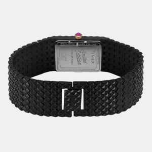 Fria Women Quartz Black Dial Analog Stainless Steel Watch TWEL77708