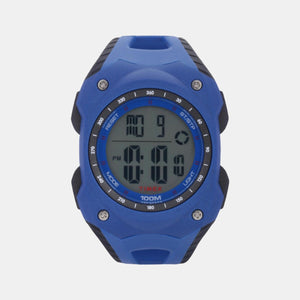 Fashion Men Quartz Black Dial Digital Resin Watch TWESK1002T