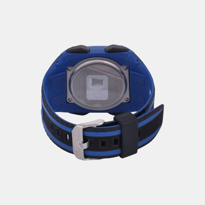Fashion Men Quartz Black Dial Digital Resin Watch TWESK1002T