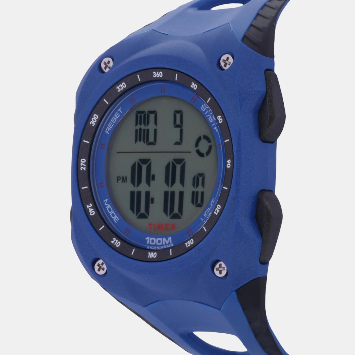 Fashion Men Quartz Black Dial Digital Resin Watch TWESK1002T