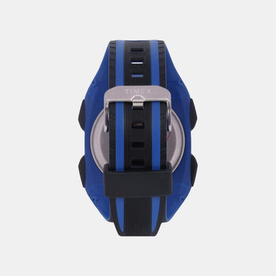 Fashion Men Quartz Black Dial Digital Resin Watch TWESK1002T