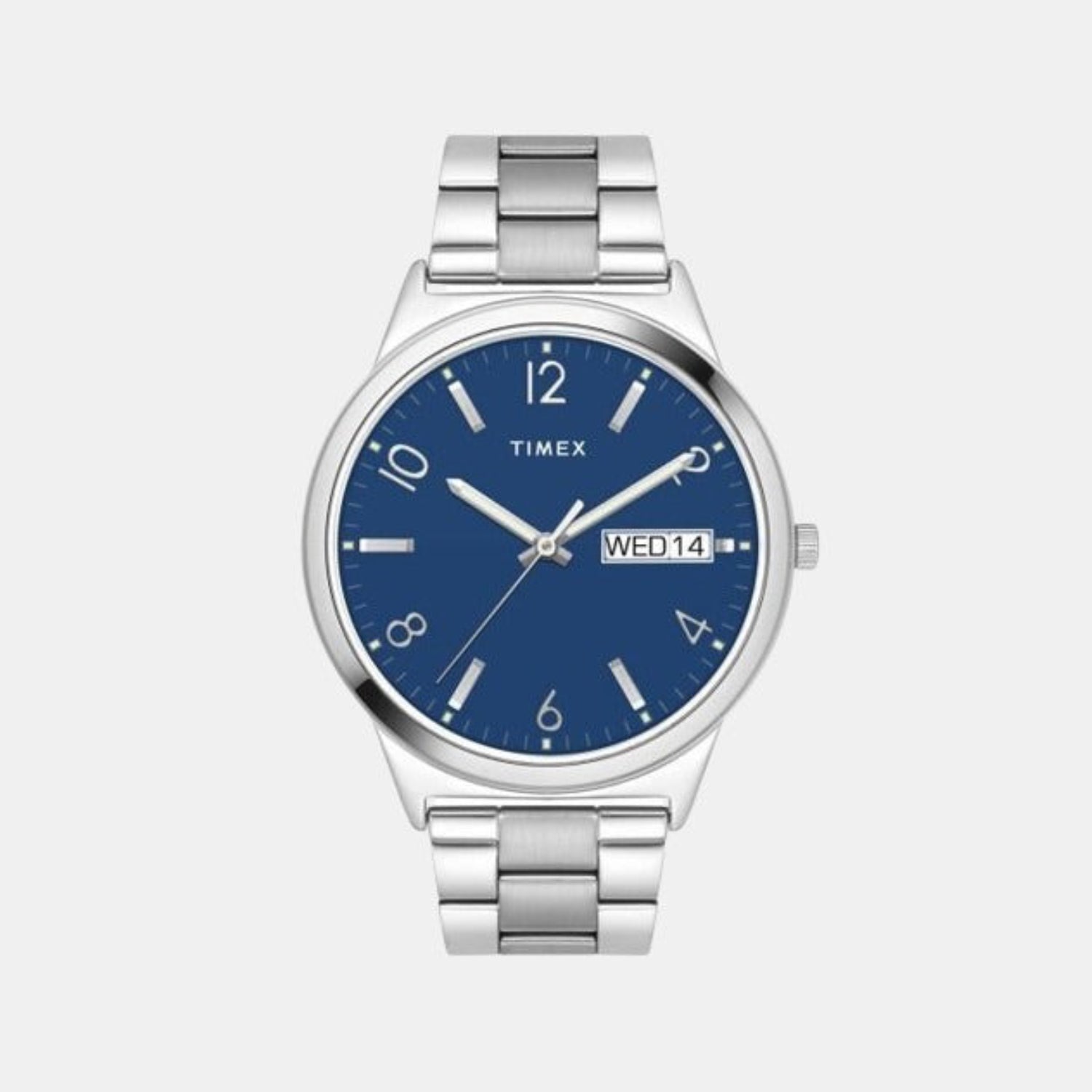 Classics Men Quartz Blue Dial Analog Stainless Steel Watch TWTG10003